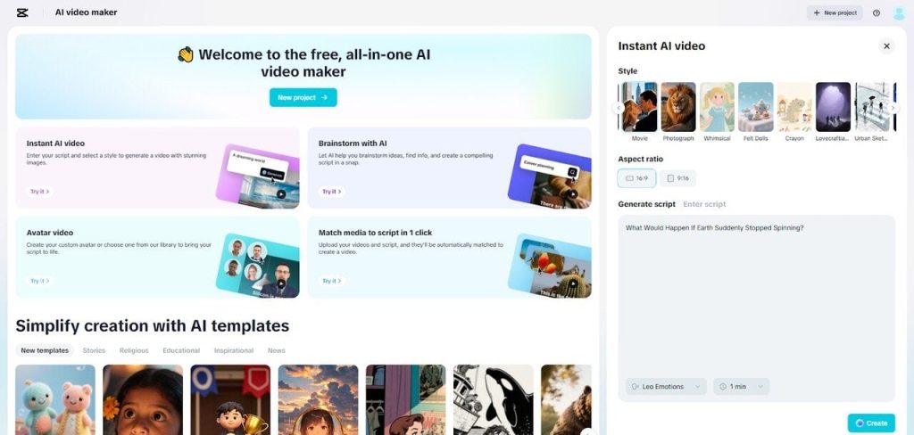 Produce Industry News Videos with the AI Video Maker Smart Layouts3