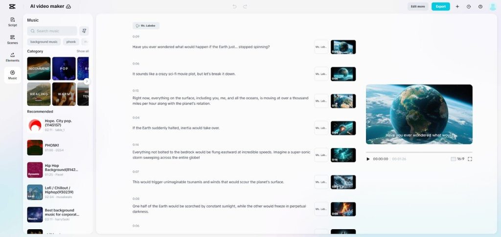 Produce Industry News Videos with the AI Video Maker Smart Layouts4
