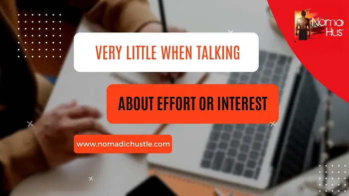About Effort or Interest
