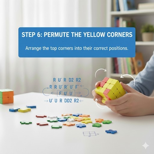 how to solve rubik's cube step 6