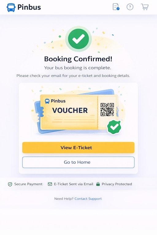 Booking confirmed